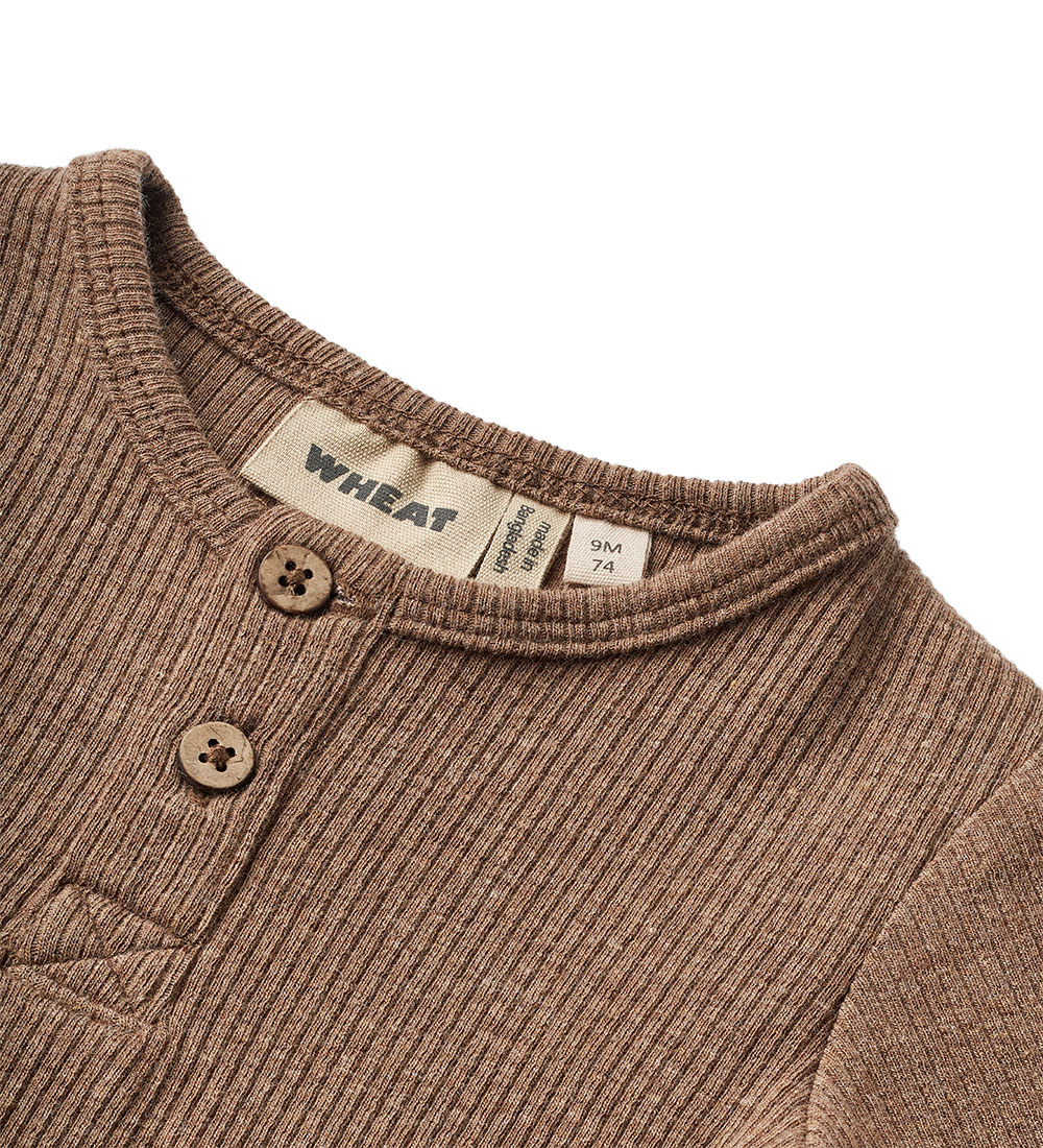 Wheat Bodysuit L/æ - Rib - Benny - Coffee Melange