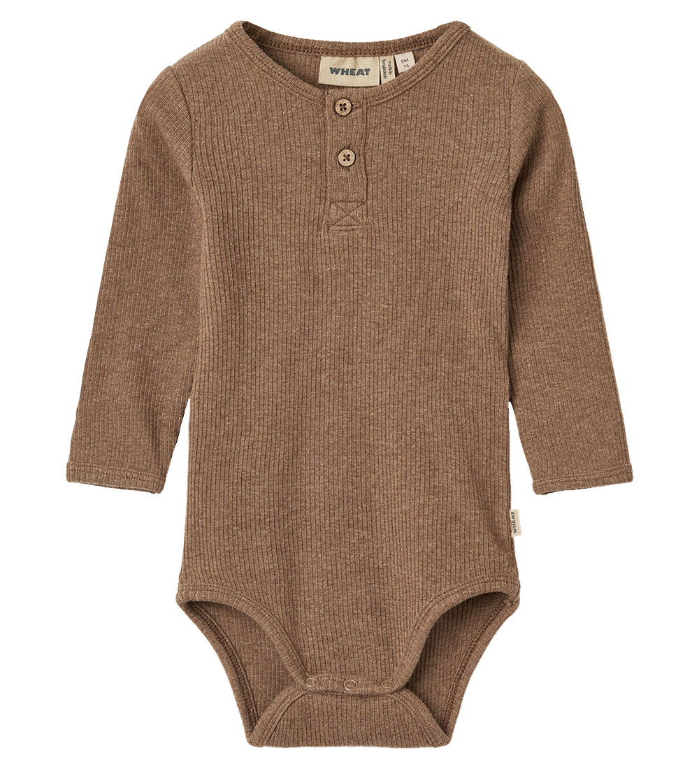 Wheat Bodysuit L/æ - Rib - Benny - Coffee Melange