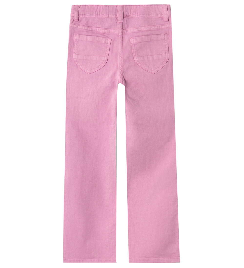 Name It Trousers - Twill - NkfPolly - Fuchsia Pink