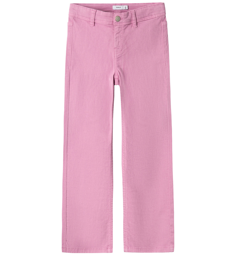 Name It Trousers - Twill - NkfPolly - Fuchsia Pink