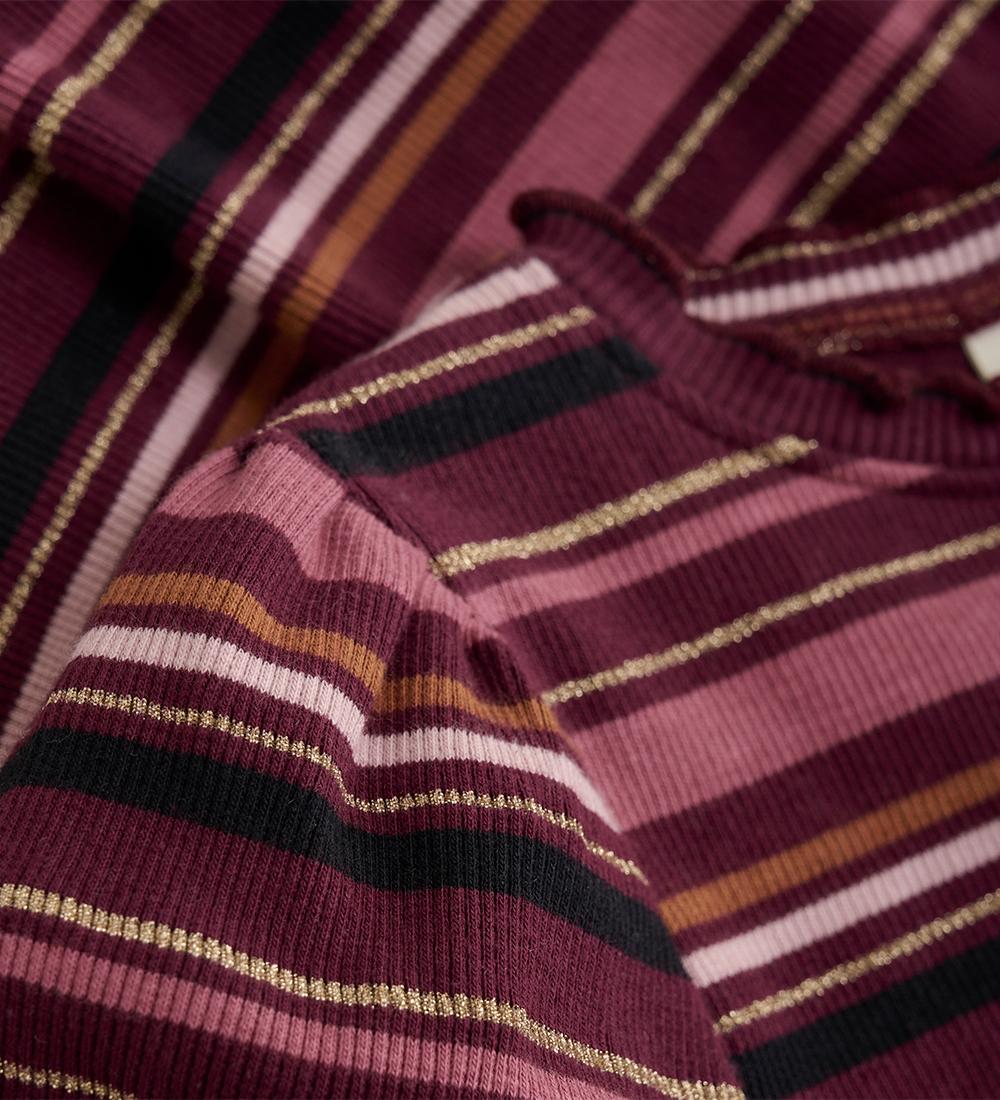 Minymo Kleid - Rib - Tawny Port