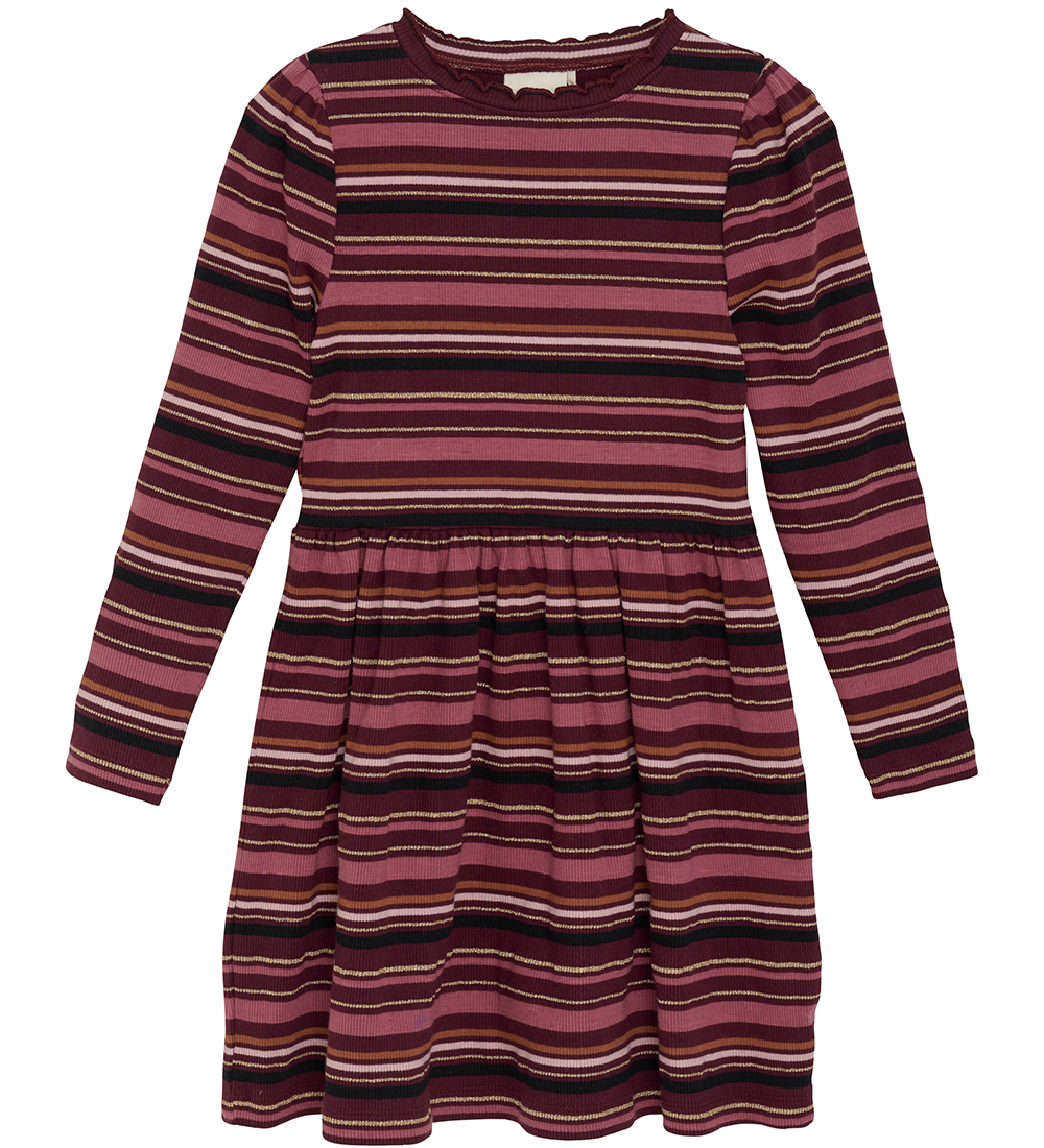 Minymo Kleid - Rib - Tawny Port