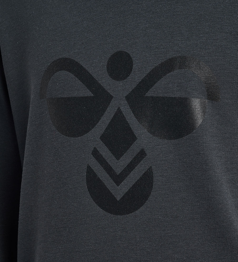 Hummel Hoodie - HmlCuatro - Asphalt/Black