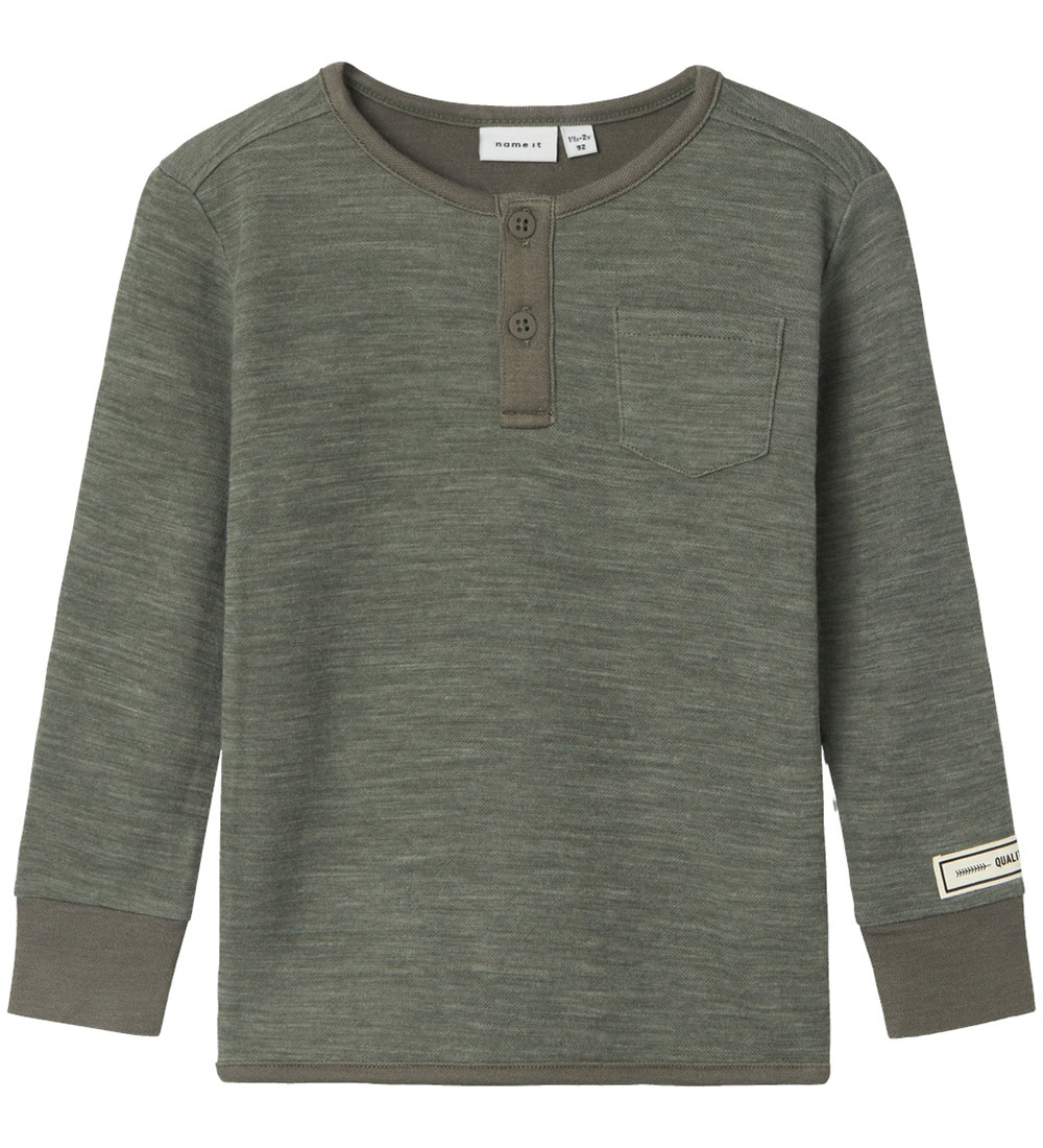 Name It Blouse - NmmWyla - Wool - Mulled Basil