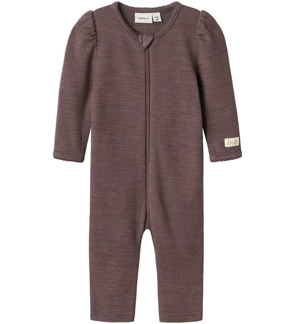Name It Jumpsuit - NbfWyla - Wool - Sparrow