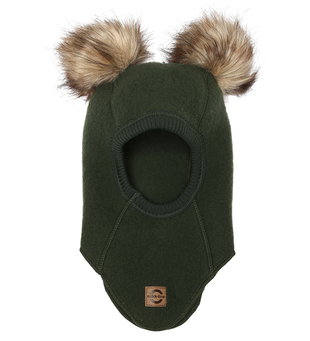 Mikk-Line Balaclava - Wool - Duffel Bag w. Pom-Pom