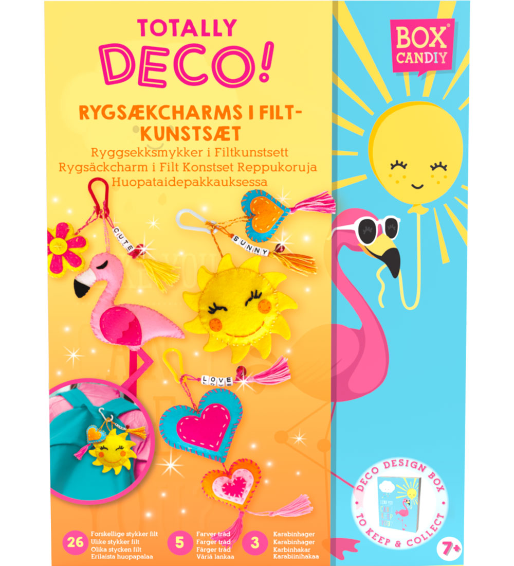 Box Candiy Creation Set - Backpack charms I Feltart set - Totall