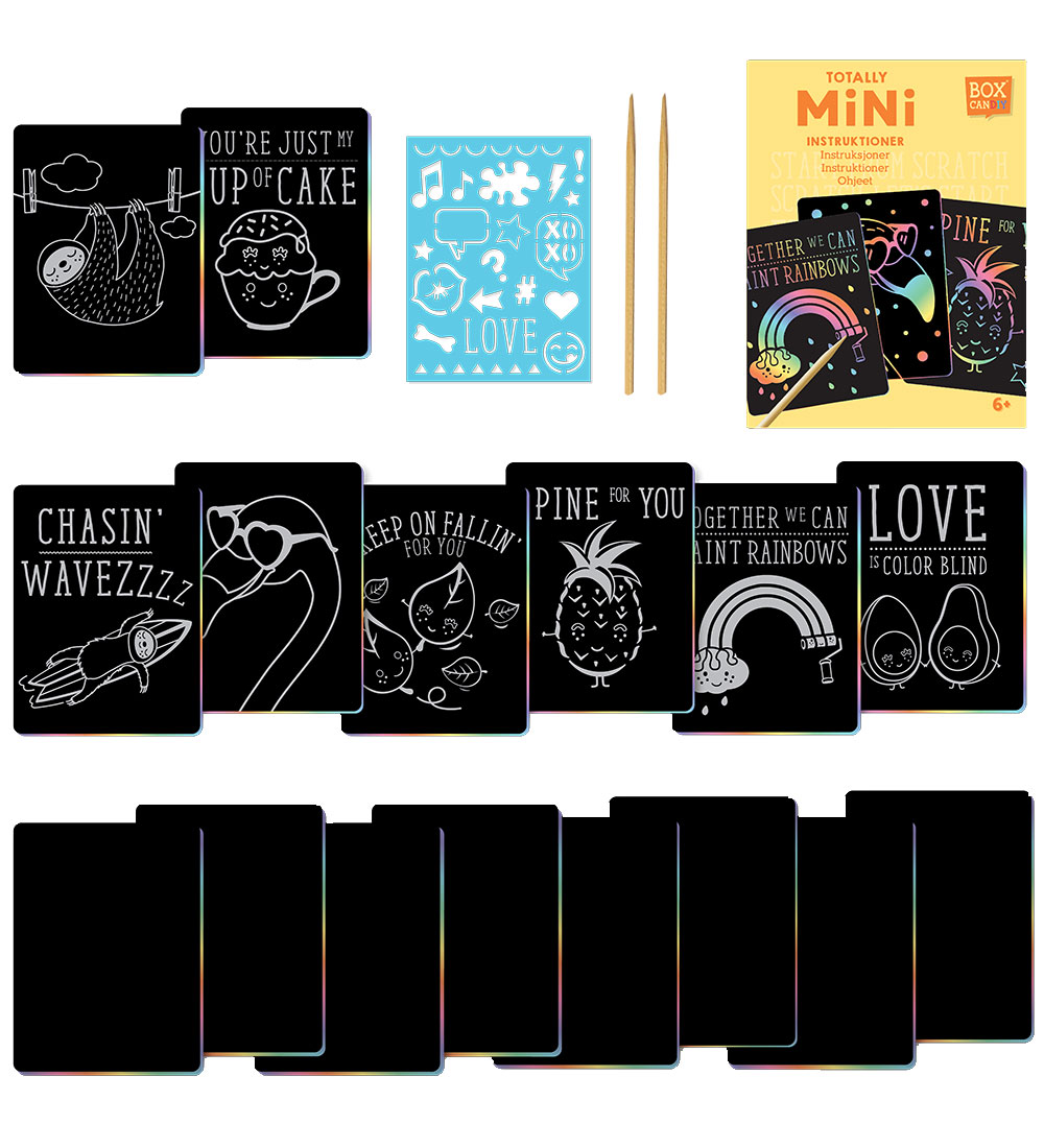 Box Candiy Creation Set - Mini Scratch cards - 16 pcs - Totally