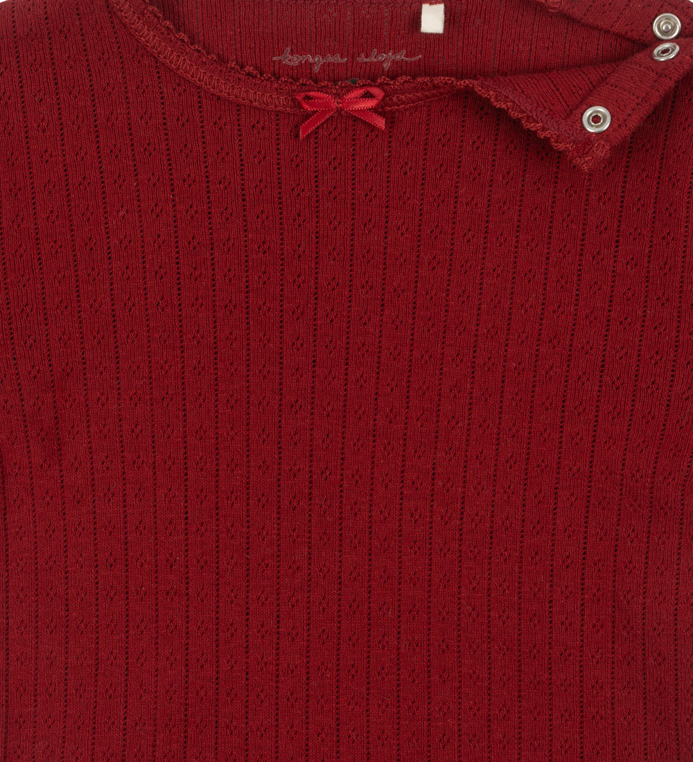 Konges Sløjd Bodysuit L/æ - Minnie - Red Dahlia