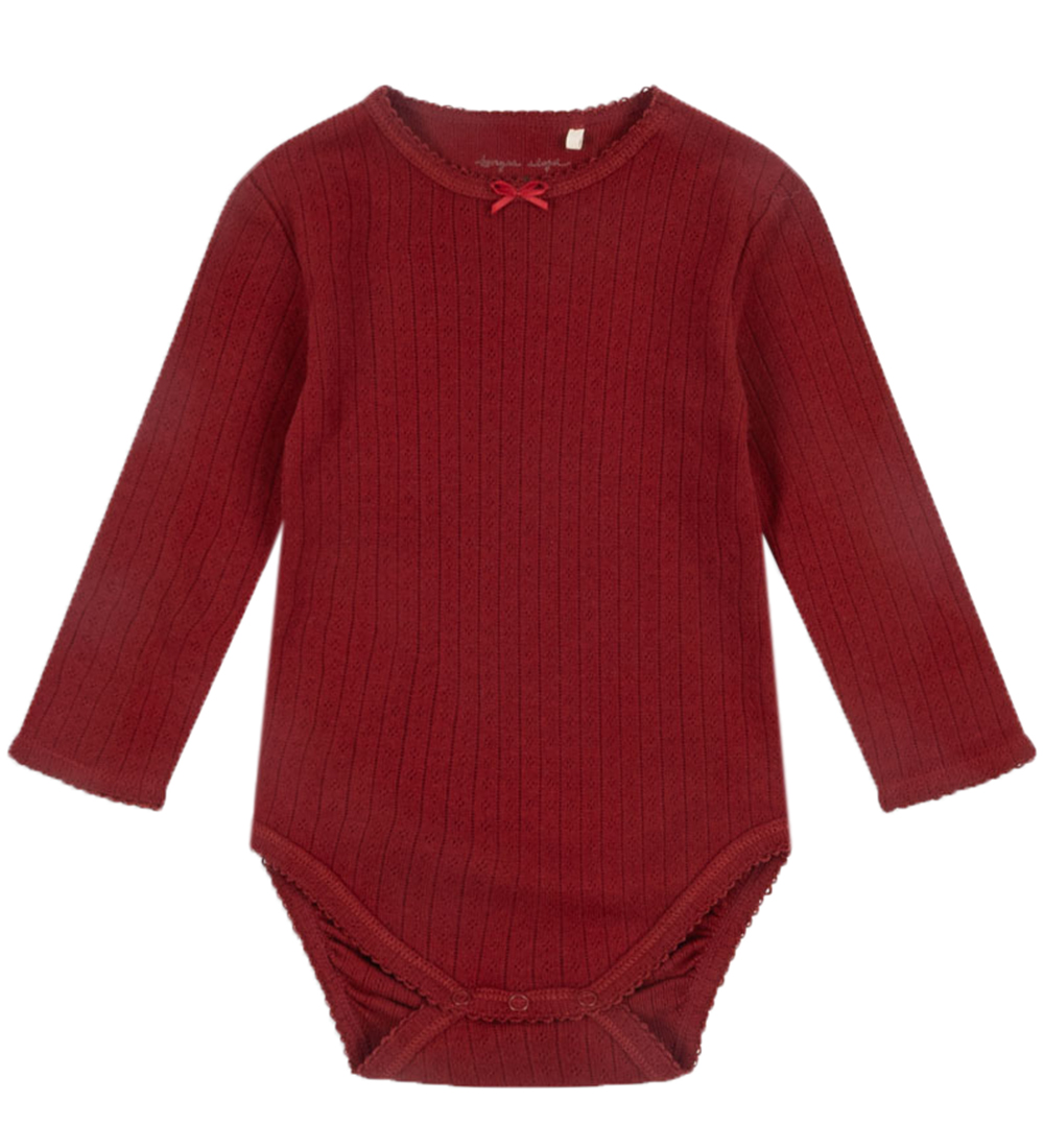 Konges Sløjd Bodysuit L/æ - Minnie - Red Dahlia