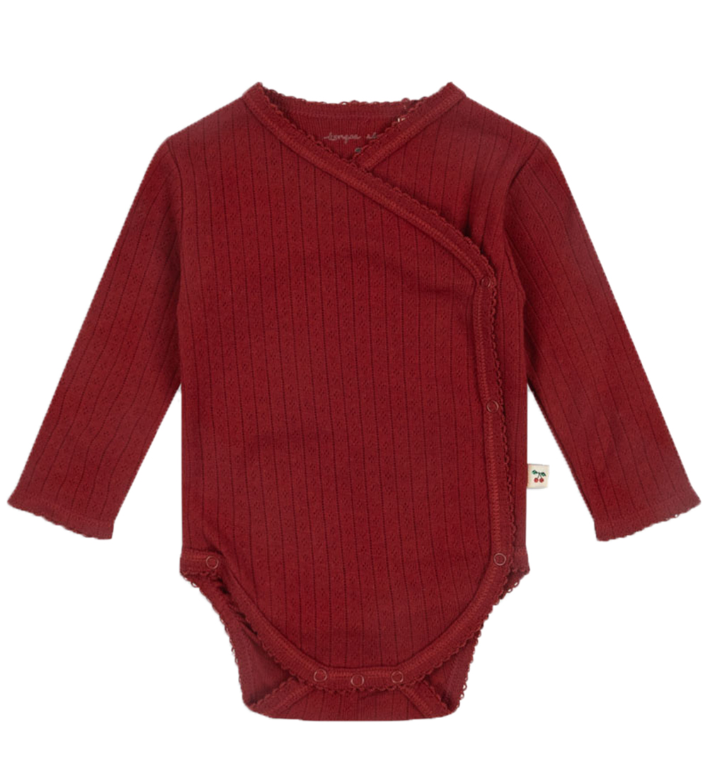 Konges Sløjd Yo Bodysuit L/æ - Minnie - Red Dahlia