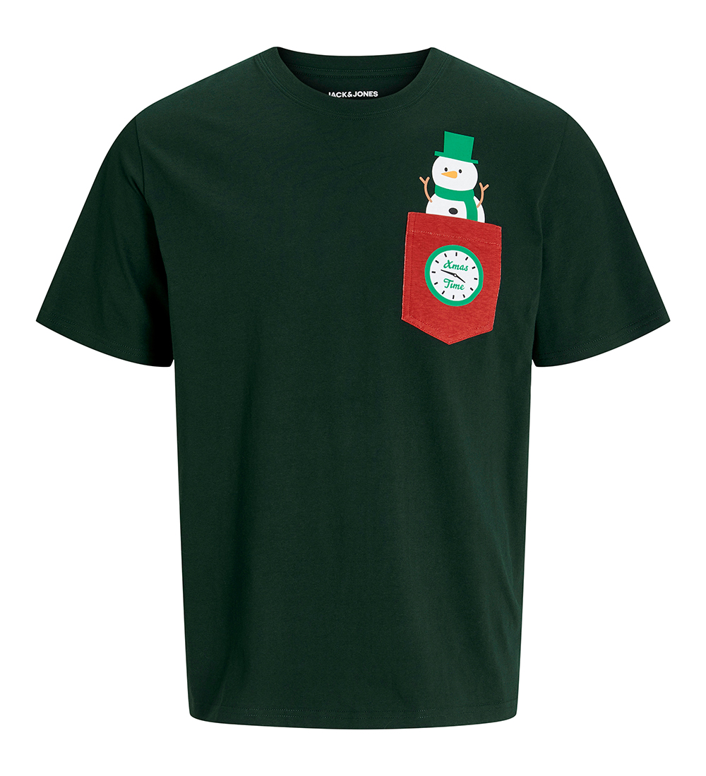 Jack & Jones T-shirt - JJXMAS - Scarab
