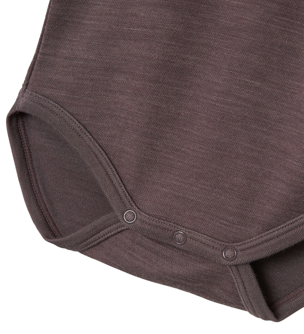 Name It Bodysuit L/æ - Wool - NbfWyla - Sparrow