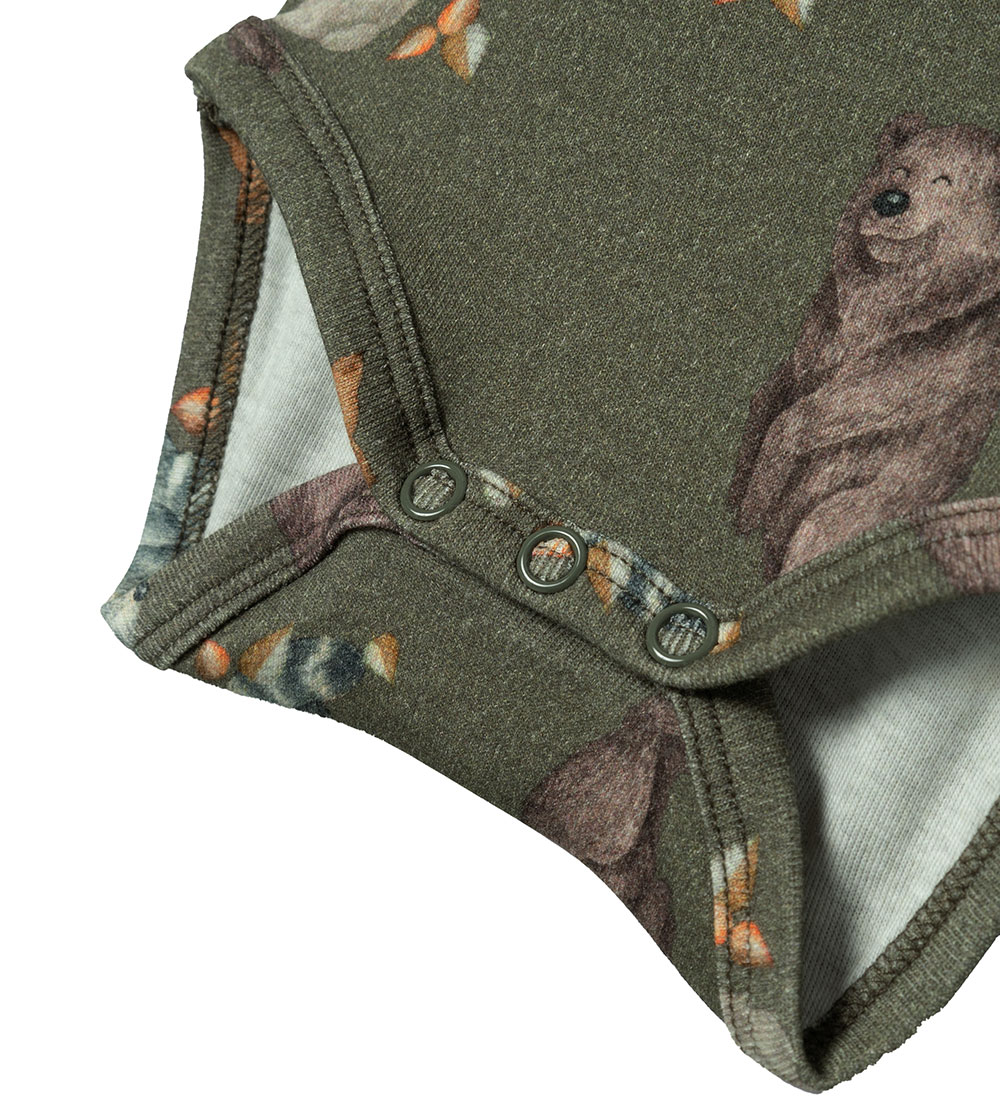Name It Bodysuit L/æ - NbmOxygen - Tea Leaf
