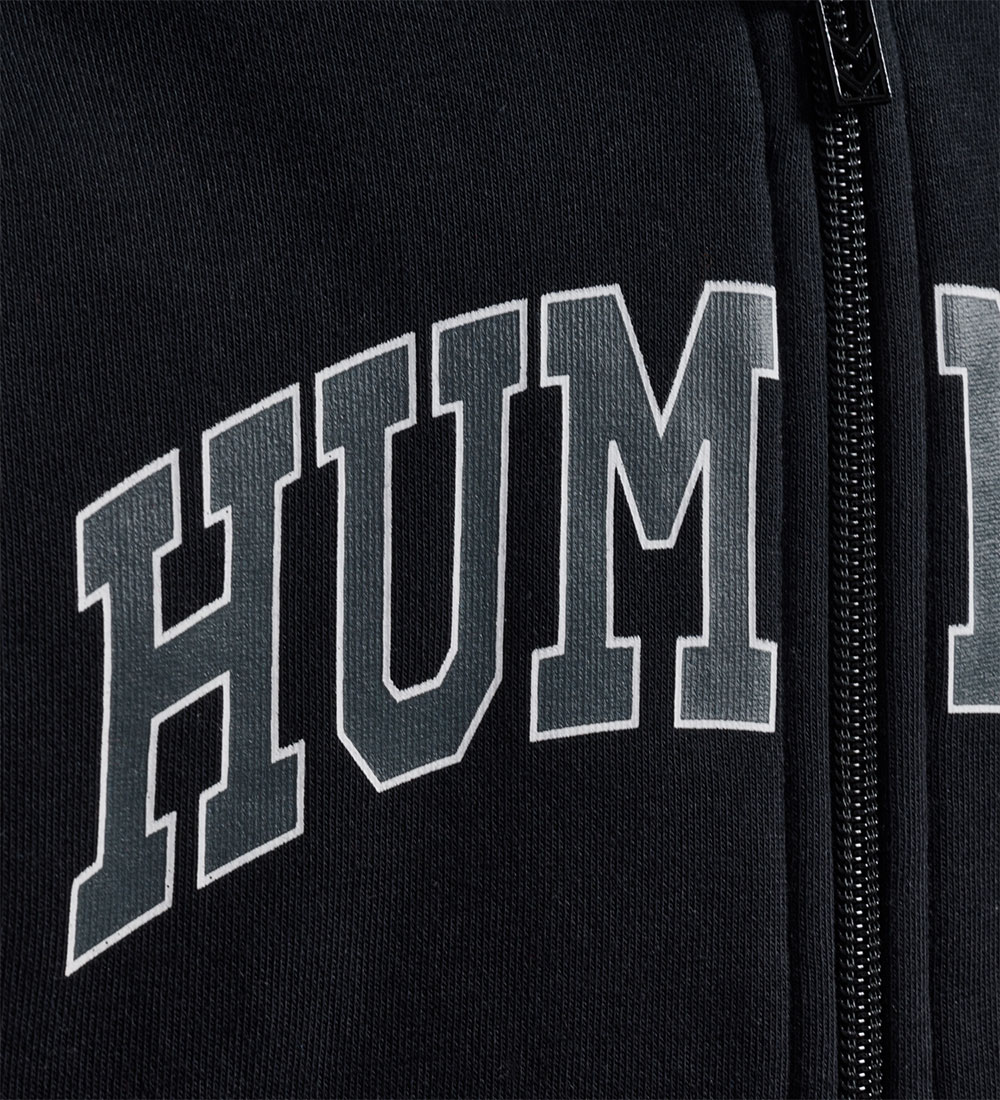 Hummel Cardigan w. Hood - hmlAlvin - Asphalt