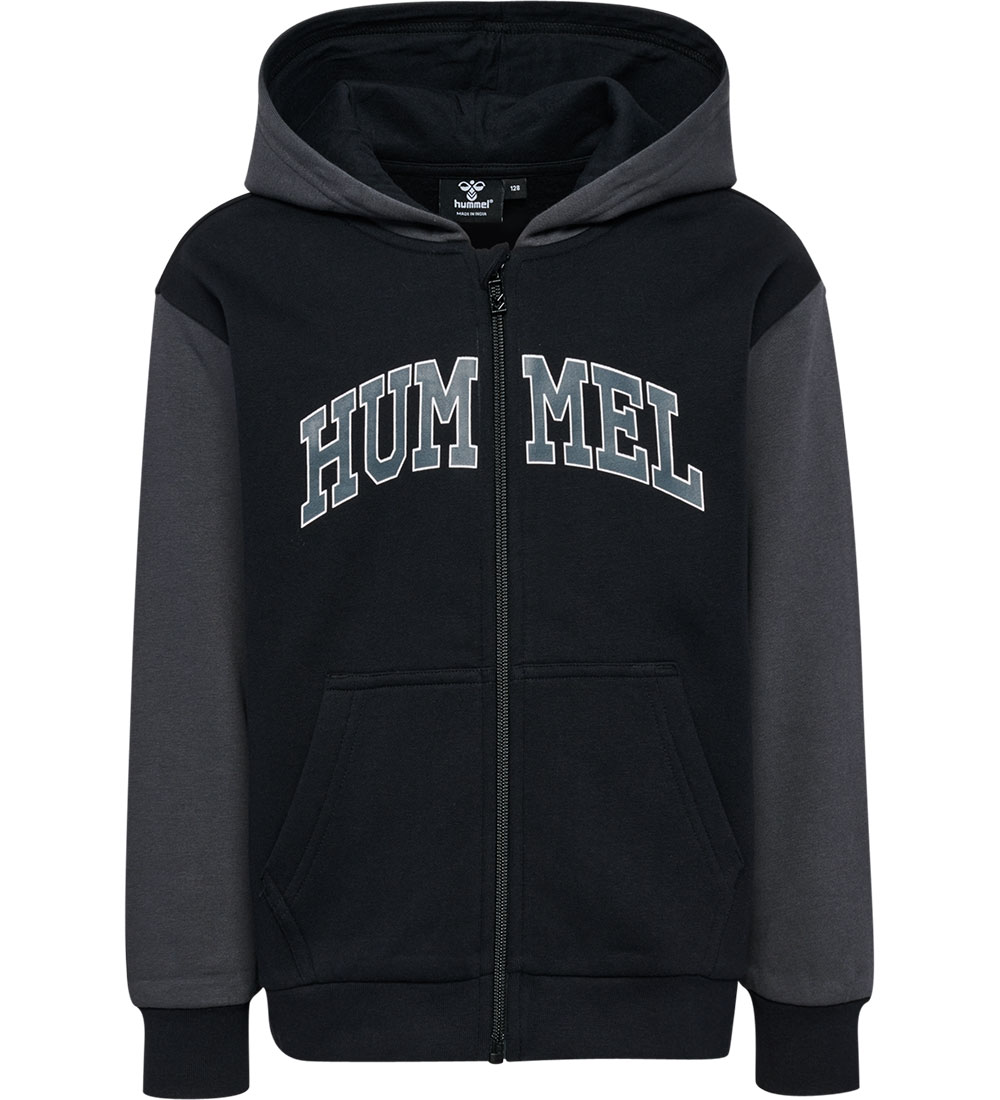Hummel Cardigan w. Hood - hmlAlvin - Asphalt