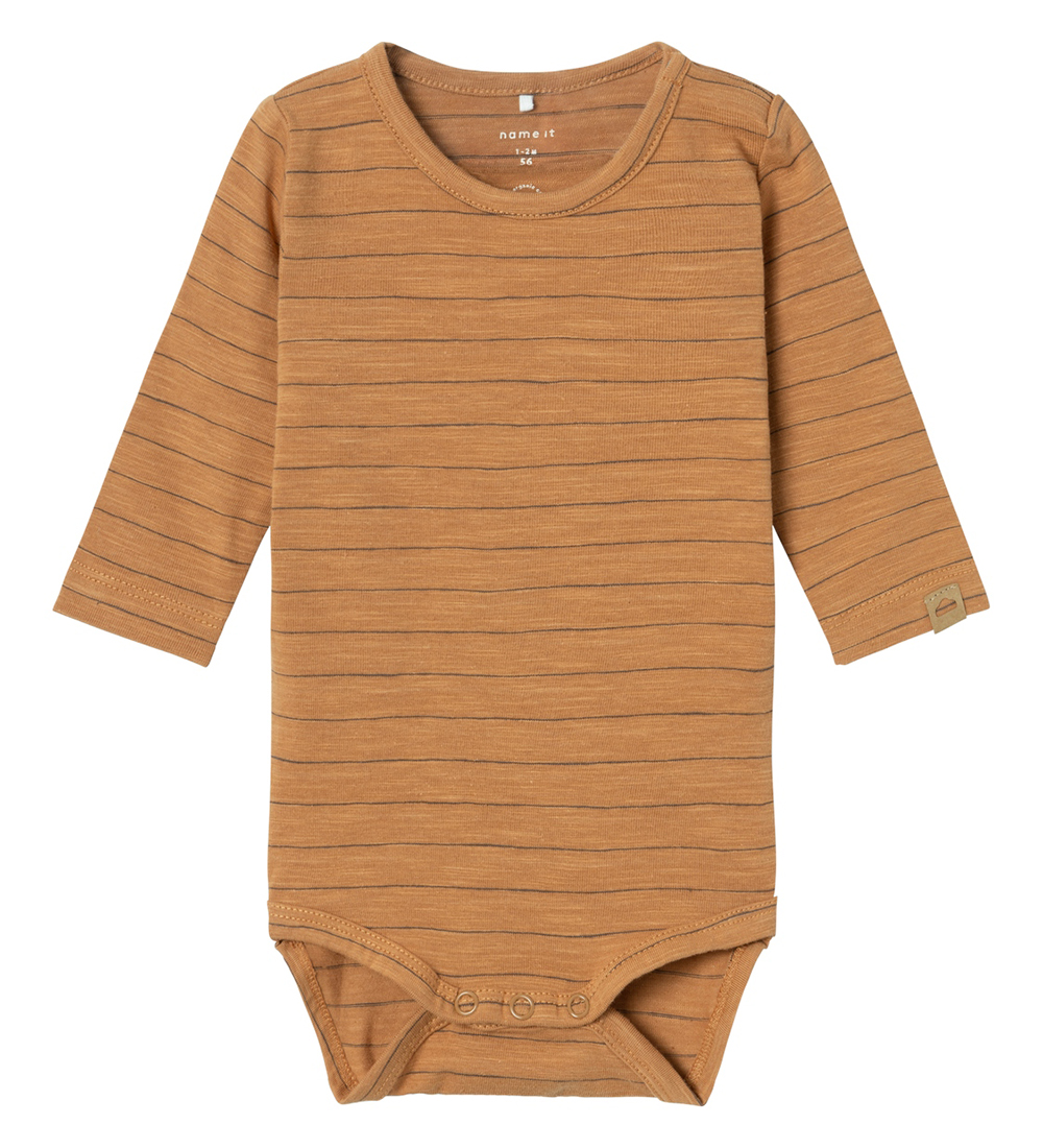 Name It Bodysuit L/æ - NbmOkkel - Almond