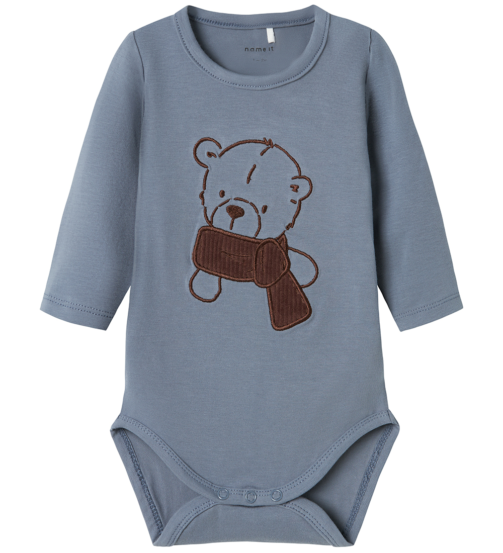 Name It Romper L/S - NbmRoald - Vuursteen Stone