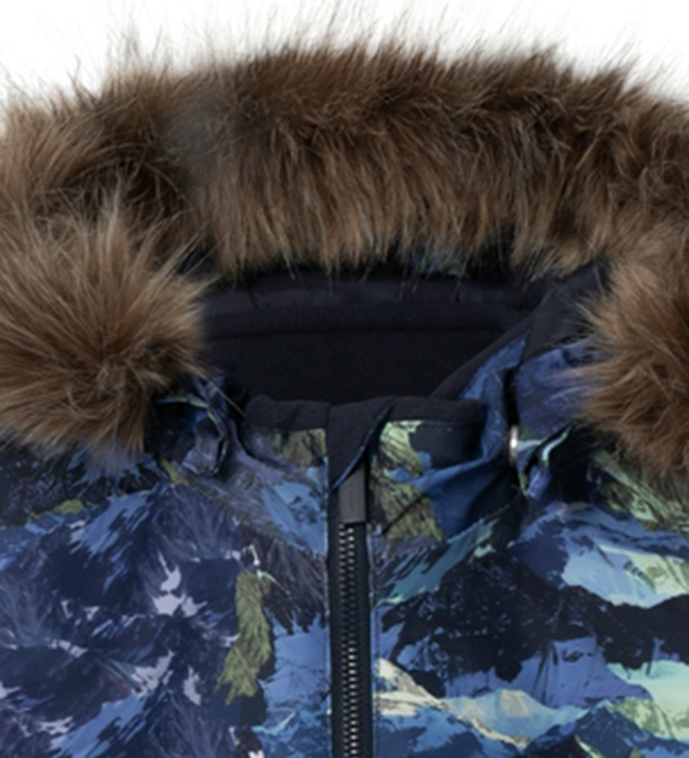 Name It Vinteroverall - NmmSnow10 - Dark Sapphire/Landskap