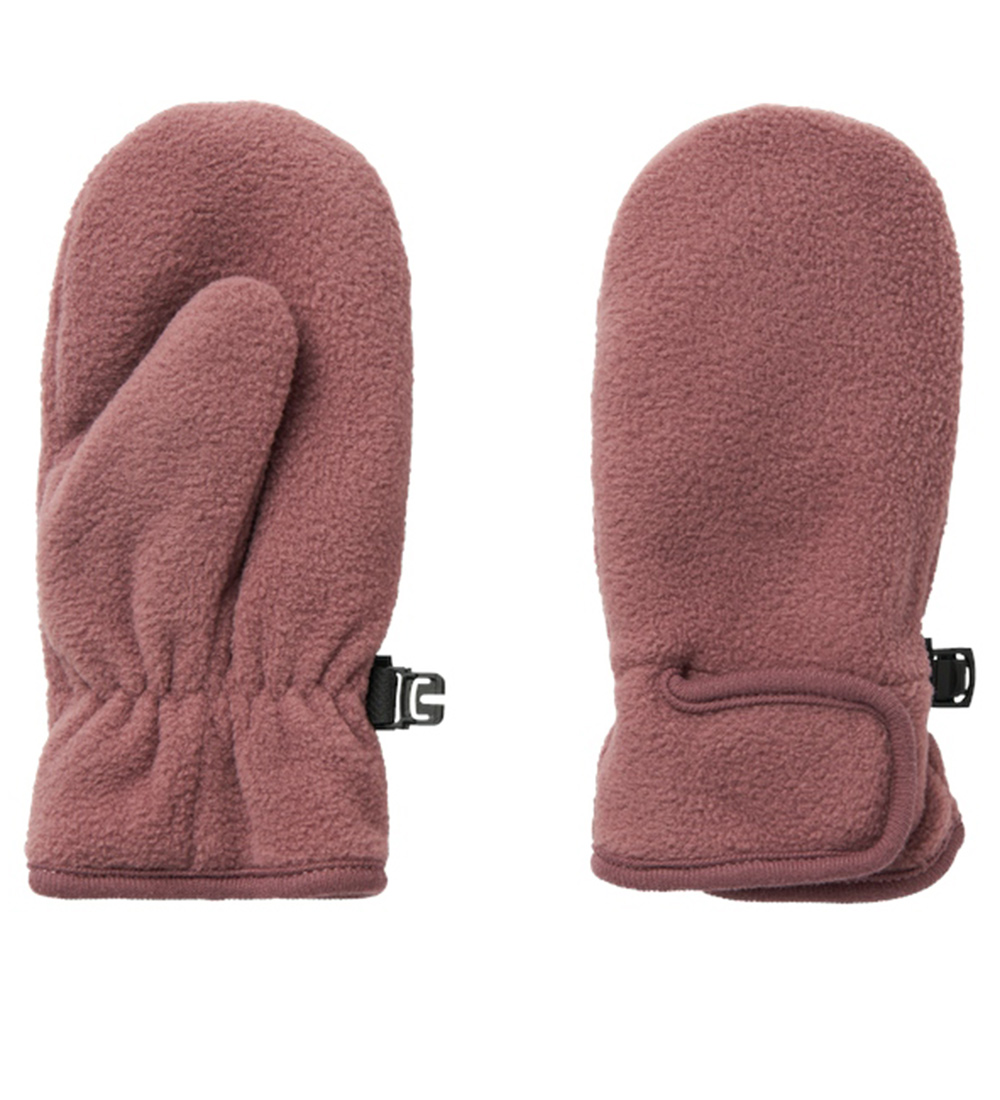 Name It Mittens - Fleece - NmnMar - Grape Shake