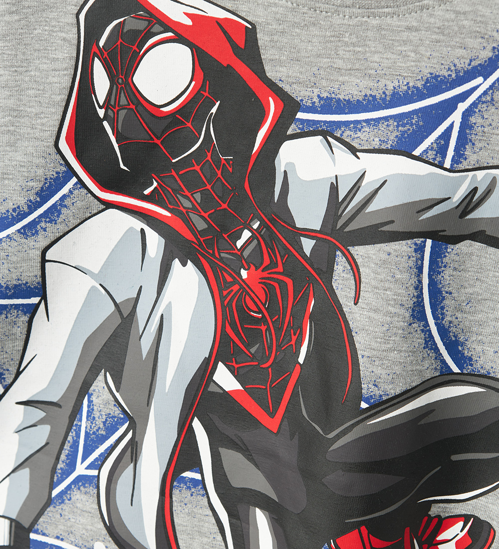Name It Pyjama Set - NmmNos - Spider - Grey Melange