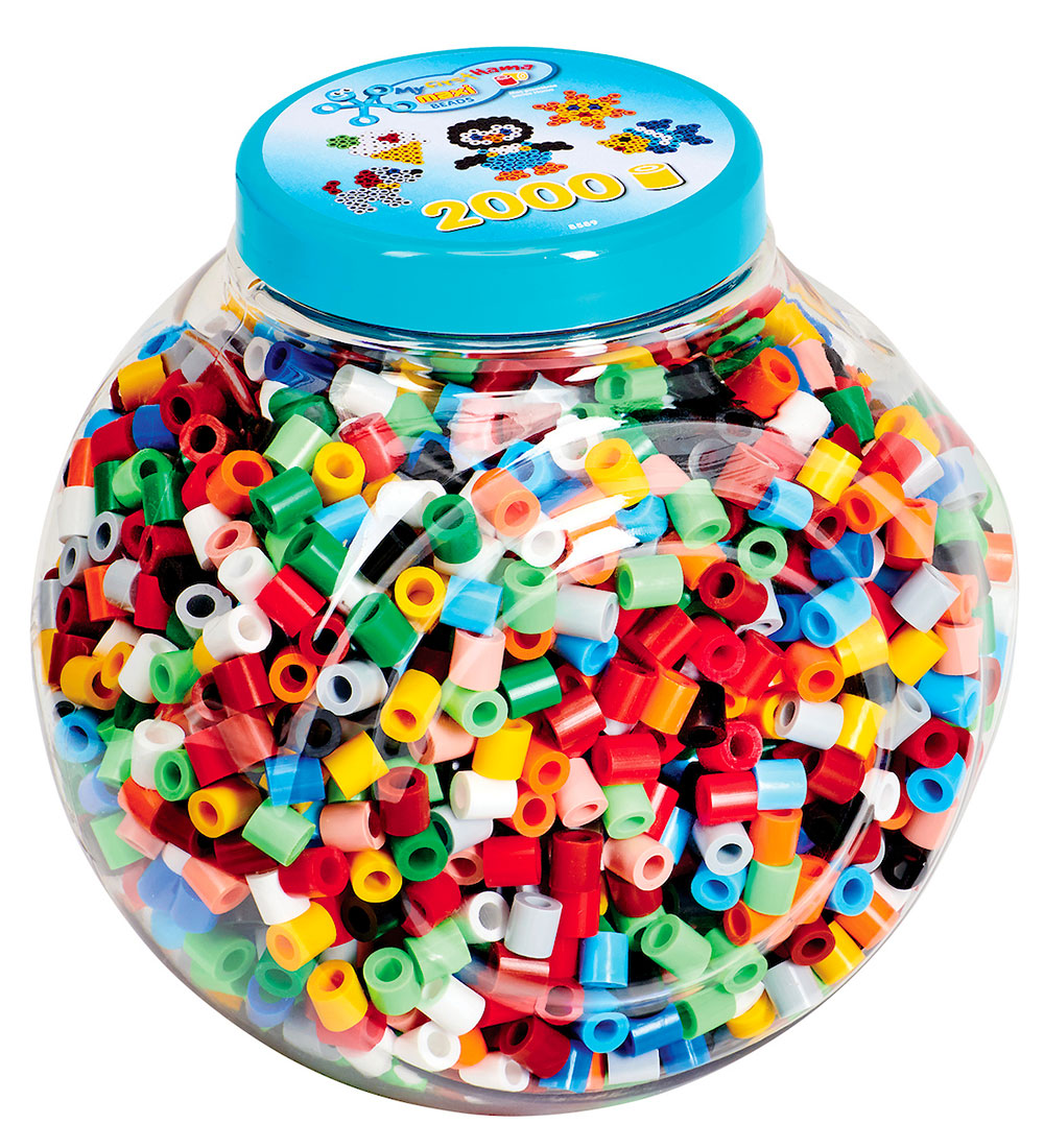 Hama Maxi Beads - 2000 pcs - I Stackable bucket