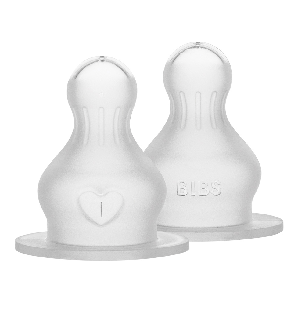 BIBS Bottle teat - 2-Pack - Slow Flow - Silicone