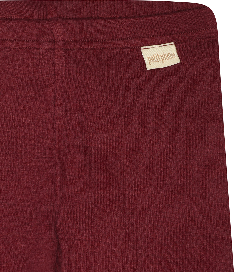Leggings Petit Piao - Rib - Modal - Dark Cherry