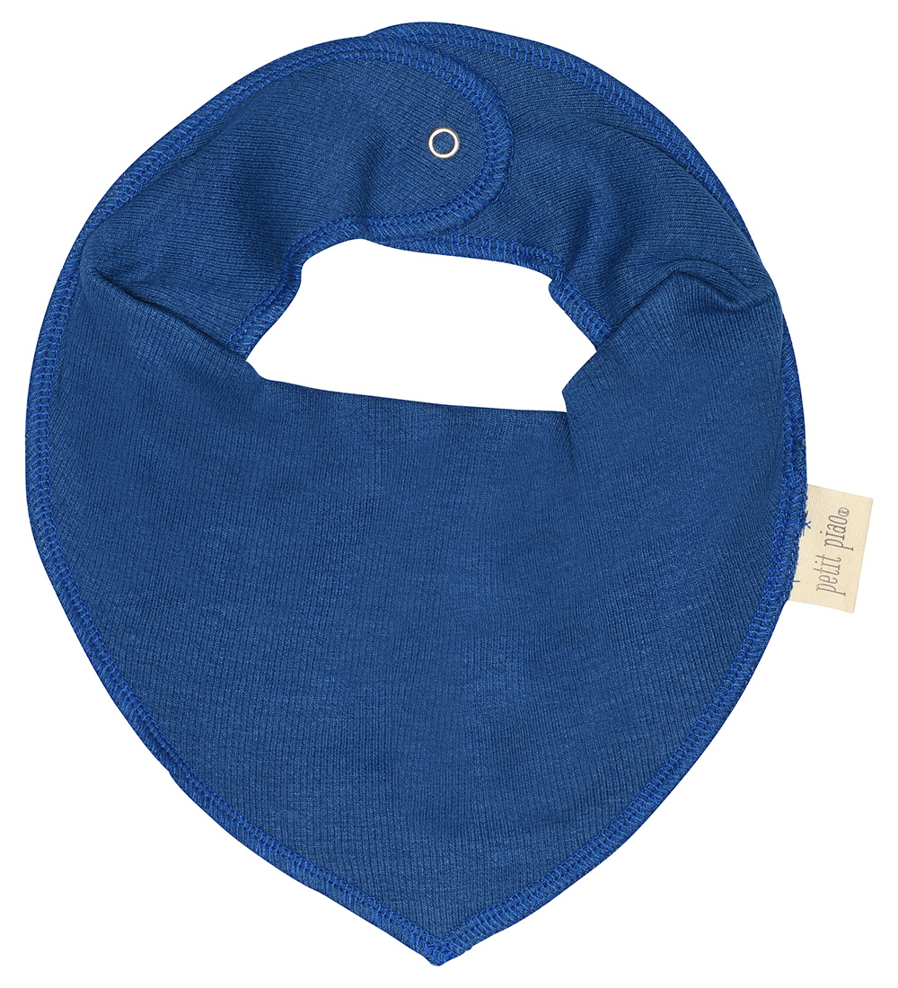 Petit Piao Teething Bib - Rib - Modal - Deep Cobalt