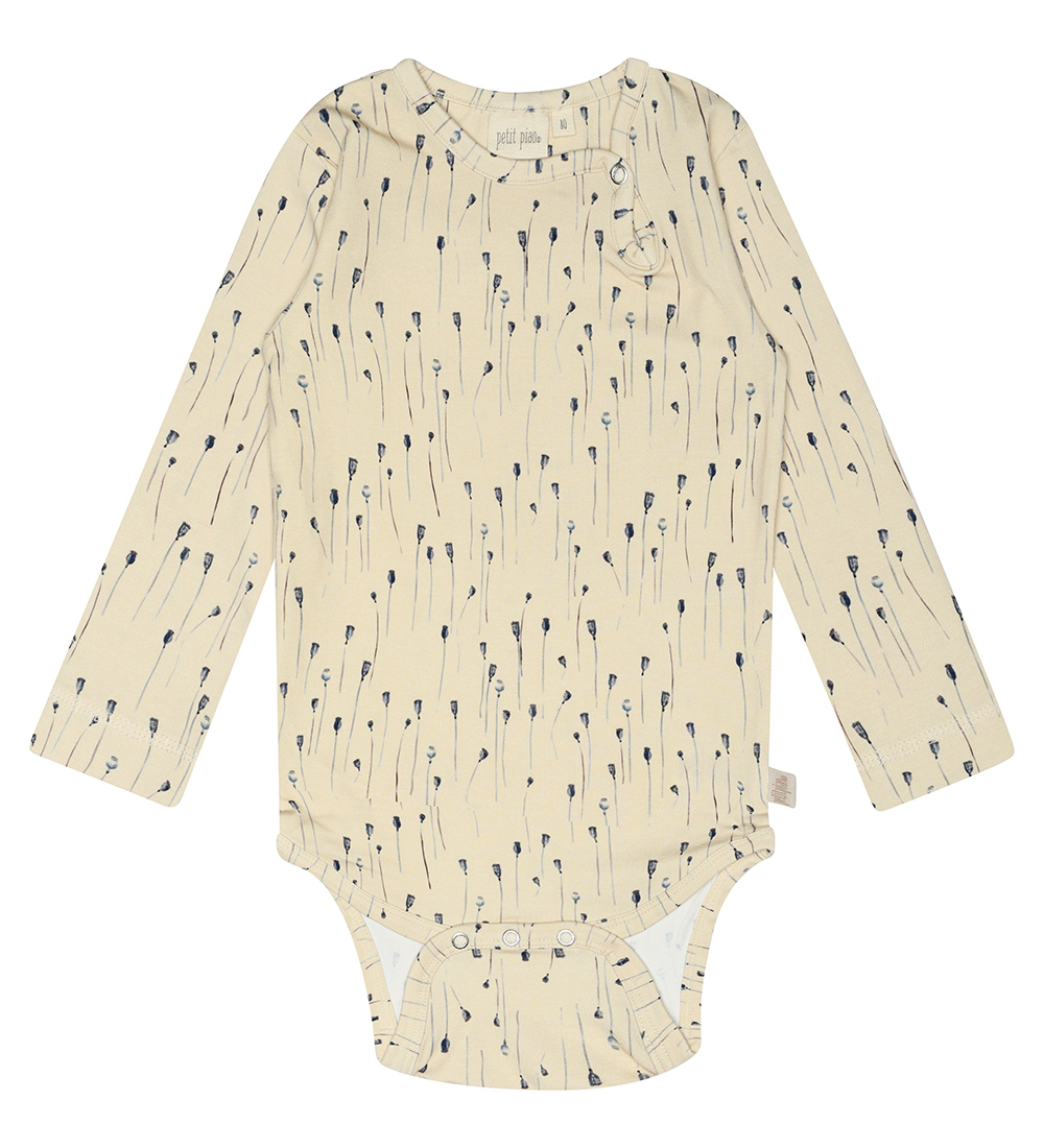 Petit Piao Bodysuit L/æ - Poppy AOP