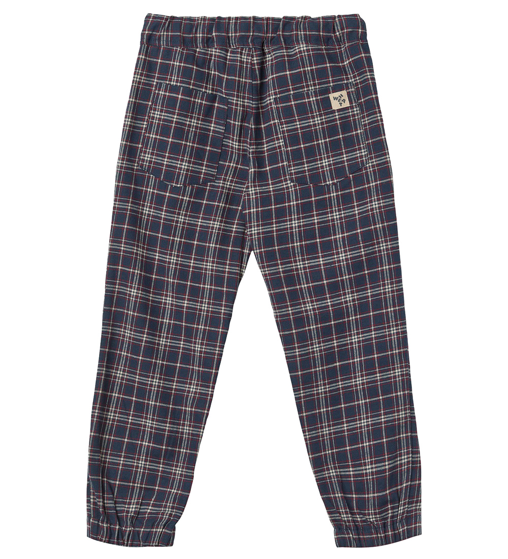 Wheat Trousers - Rufus - Navy Check