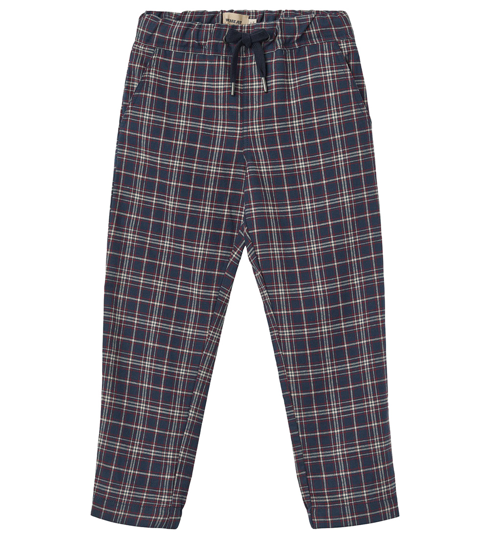 Wheat Trousers - Rufus - Navy Check