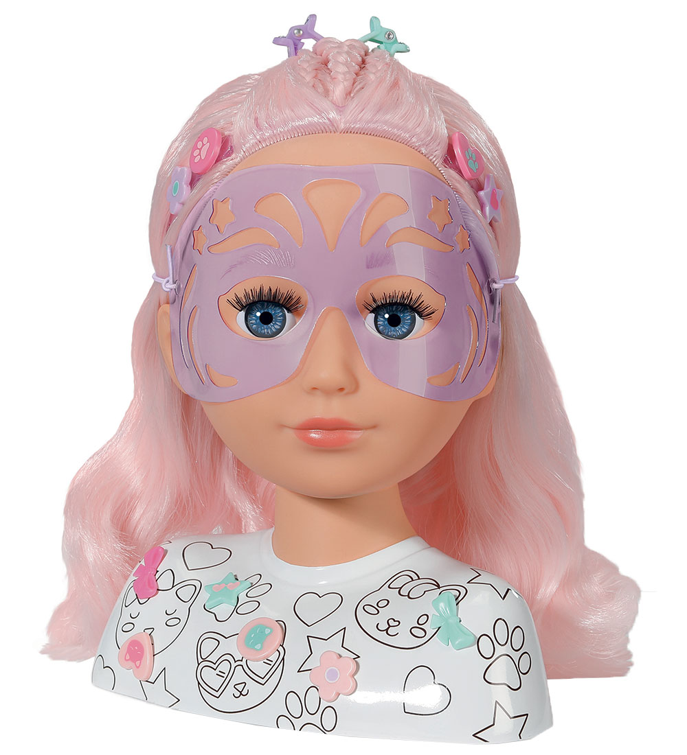 Baby Born Make-up-Kopf m. Accessoires - Schwester Styling Künstl