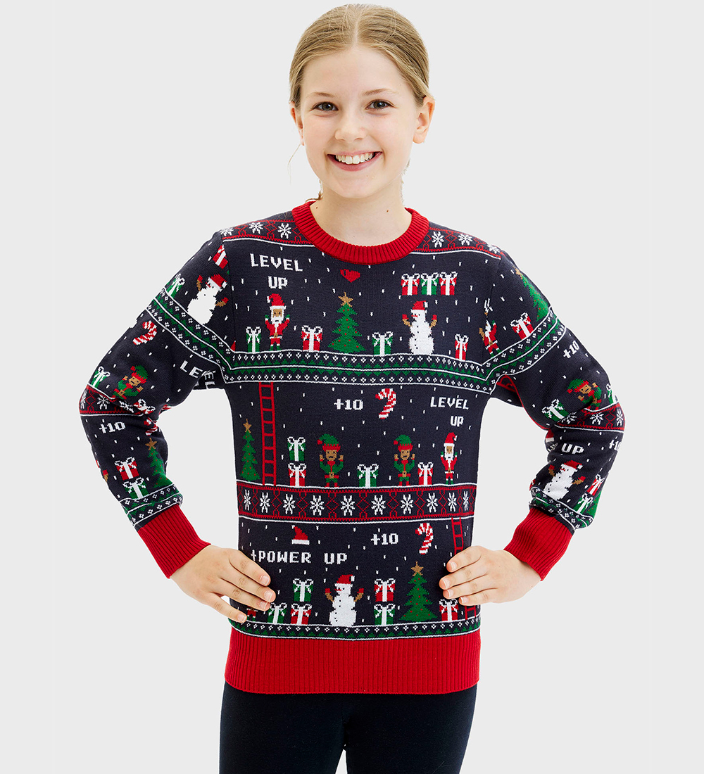 Jule-Sweaters Blouse - Vintage Gaming - Navy