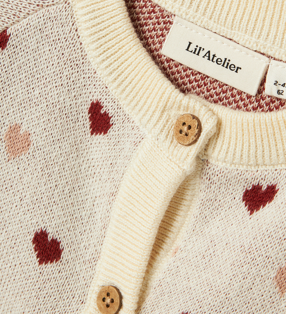 Lil' Atelier Cardigan - Stickad - NbfSaran - Turtleduve