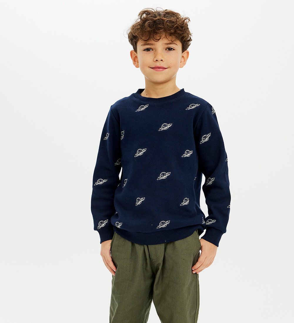 The New Sweatshirt - TnMarty Pique - Navy Blazer