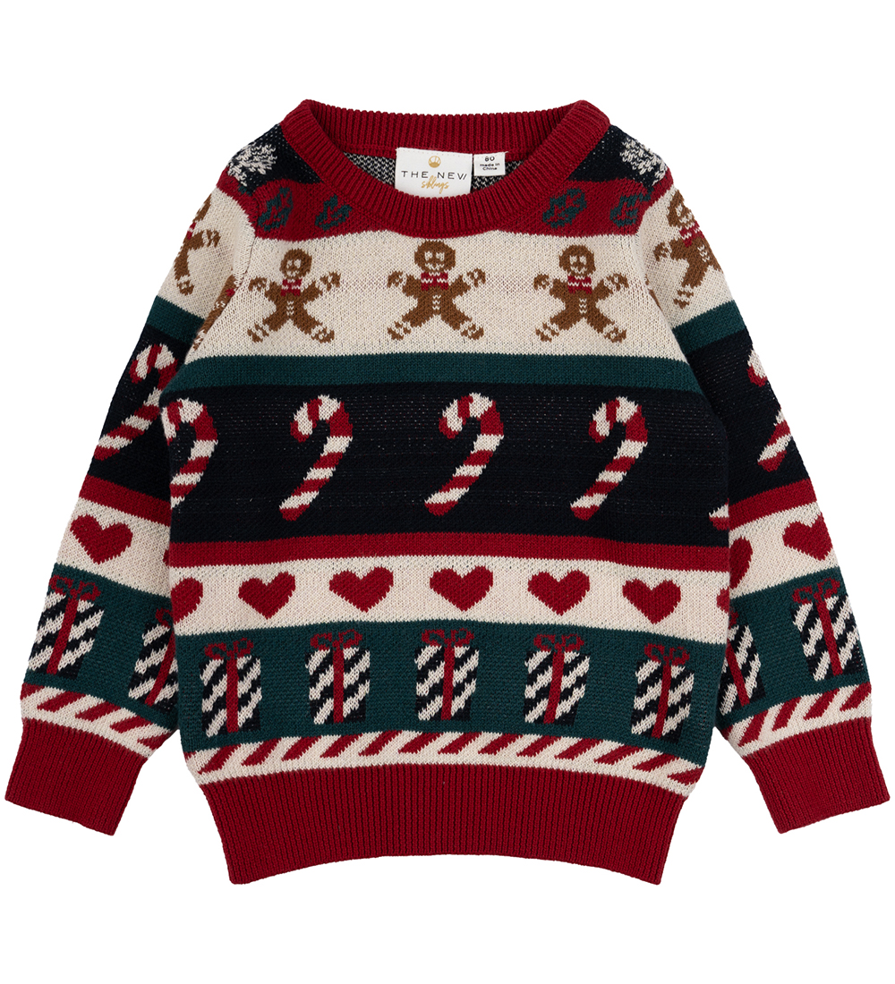 The New Siblings Blouse - Knitted - TnsHoliday Jacquard - Multi