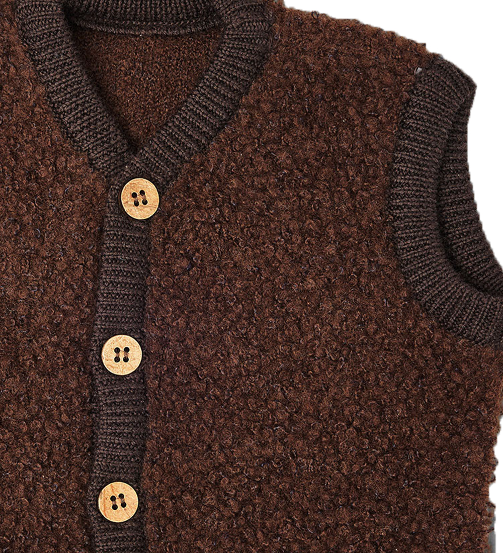Smallstuff Waistcoat - Wool - Brown