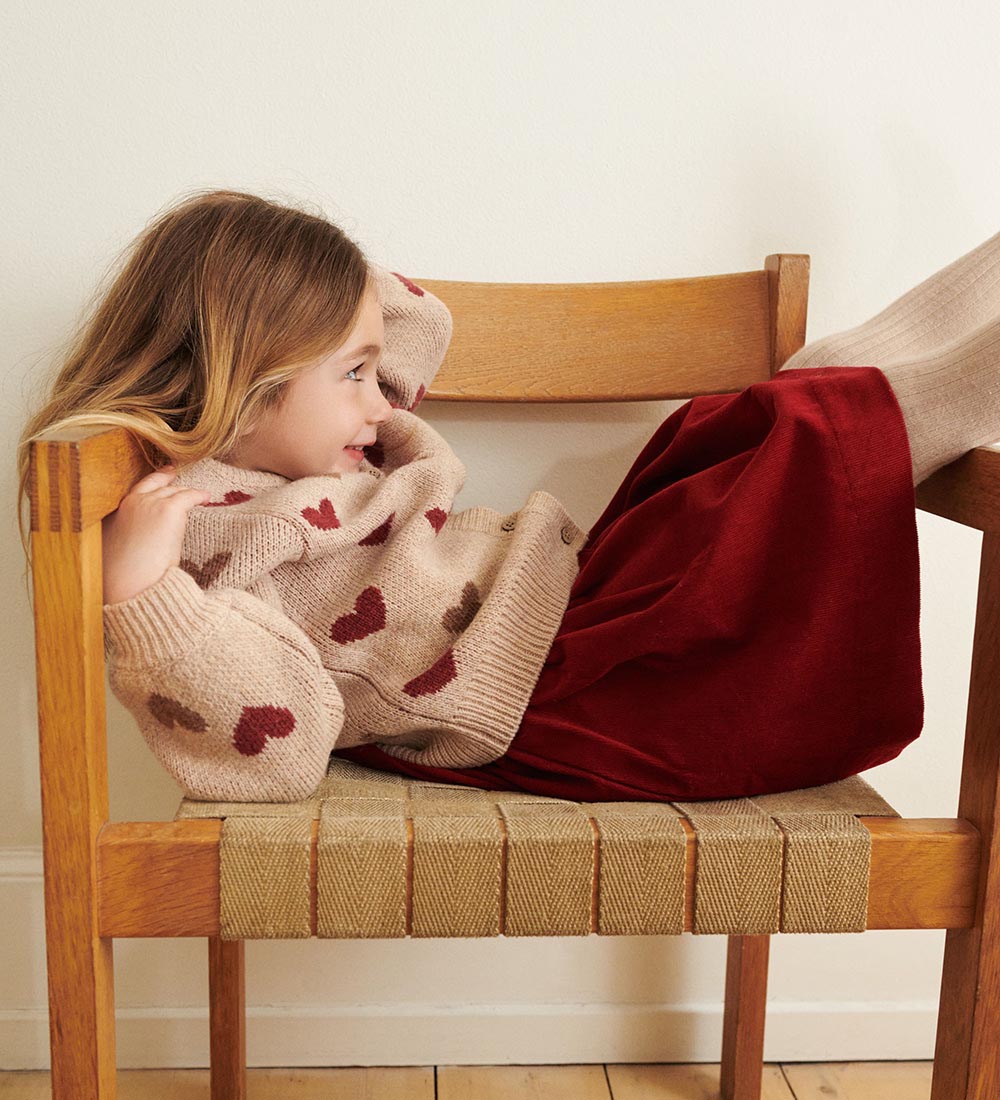 Wheat Skirt - Corduroy - Sissi - Cherry Red