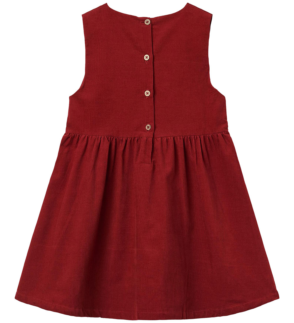 Wheat Kleid - Cord - Thelma - Cherry Red