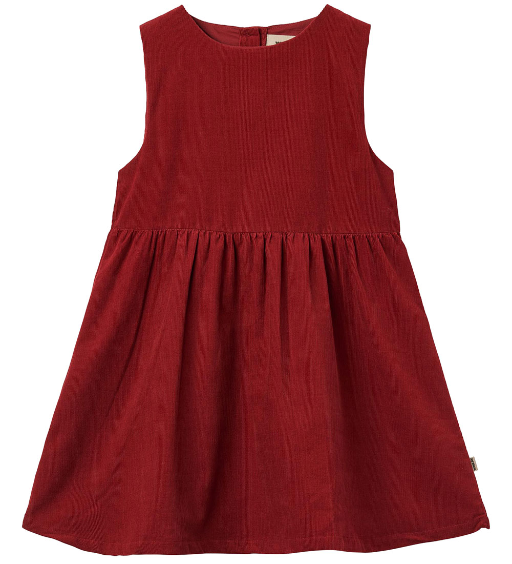 Wheat Kleid - Cord - Thelma - Cherry Red