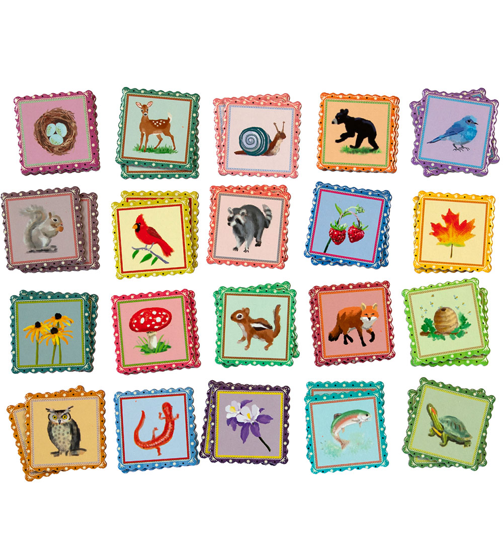 Eeboo Game - Memory Game - Busy Woods
