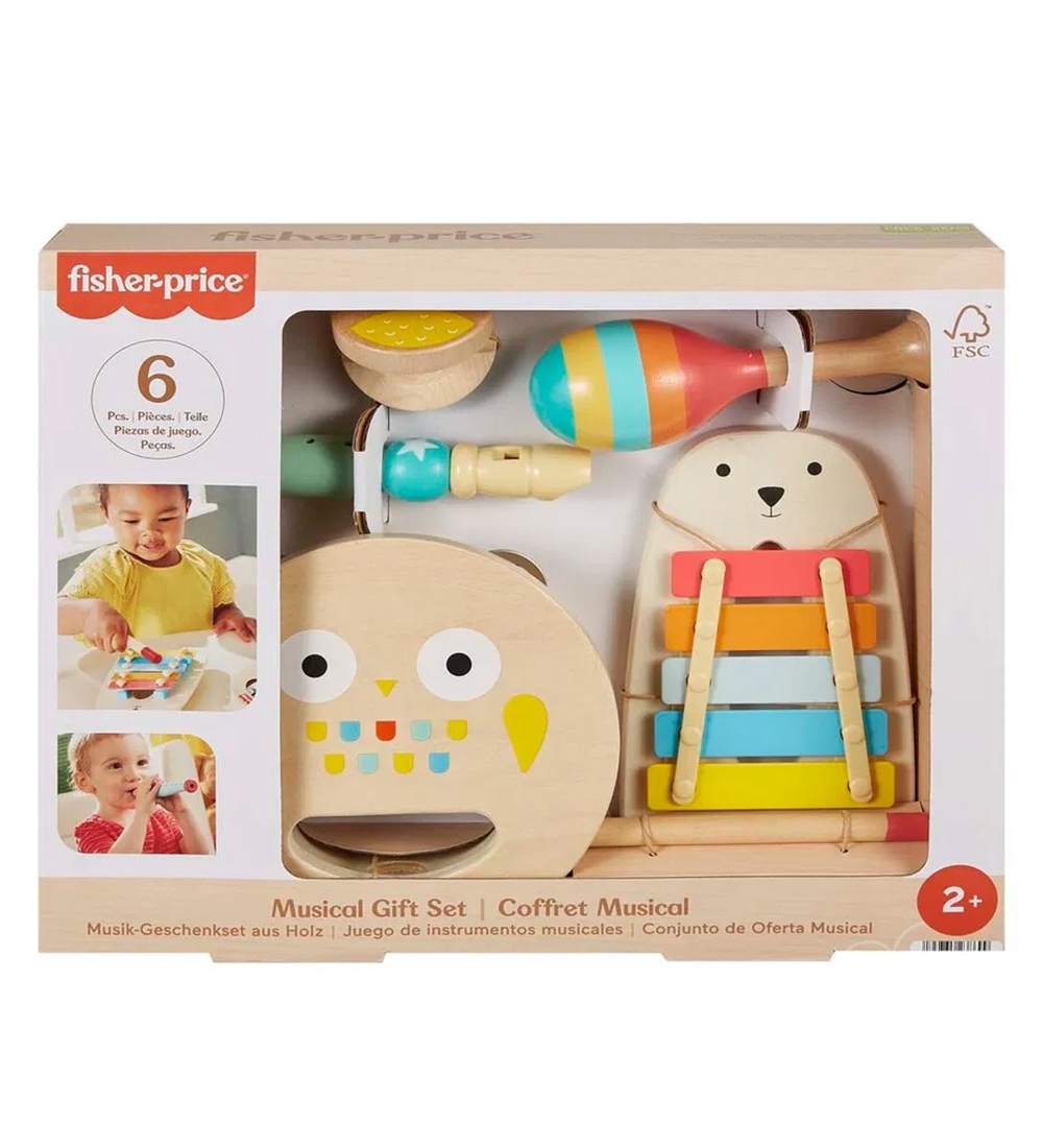 Fisher-Price - Music Instrument Set - Wood - 6 Parts