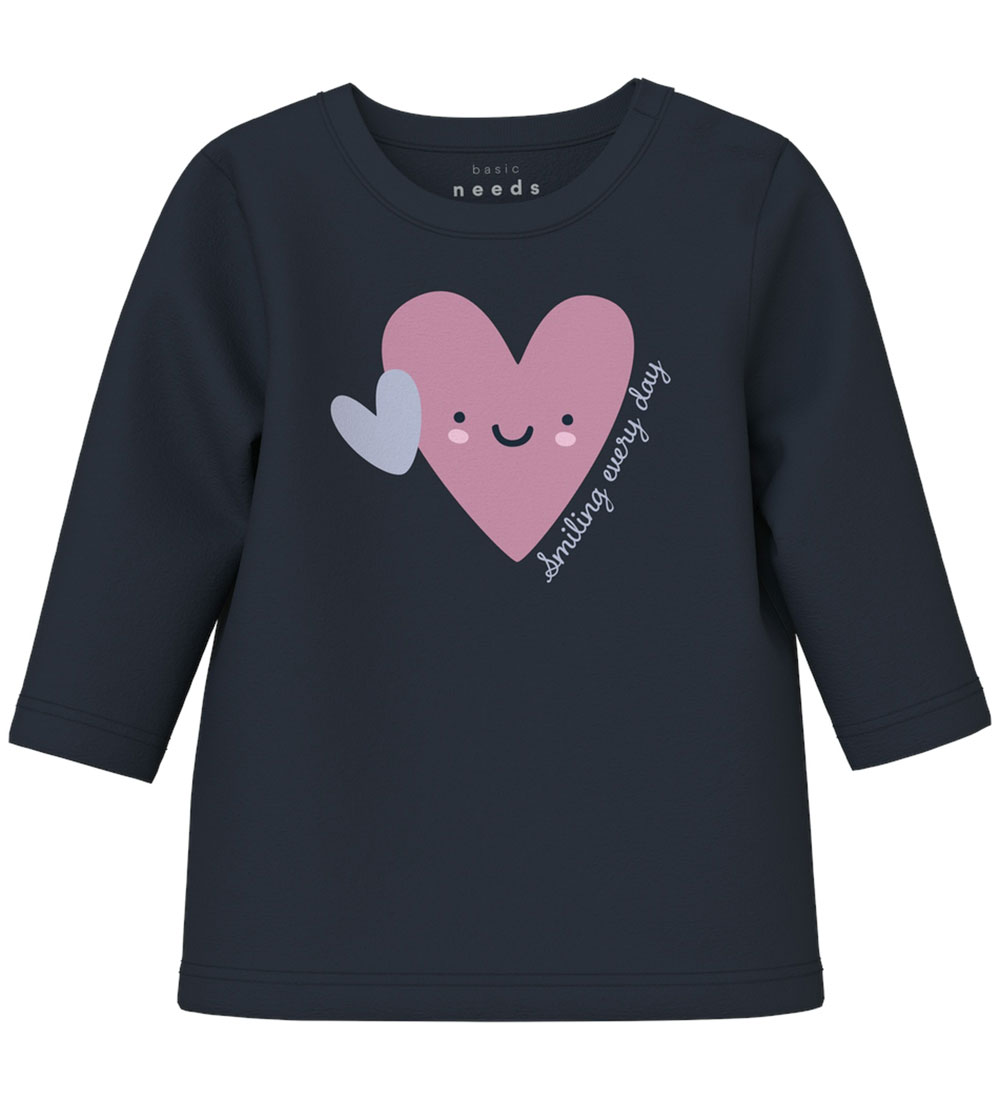 Name It Blouse - NbfVubie - Dark Sapphire/Heart