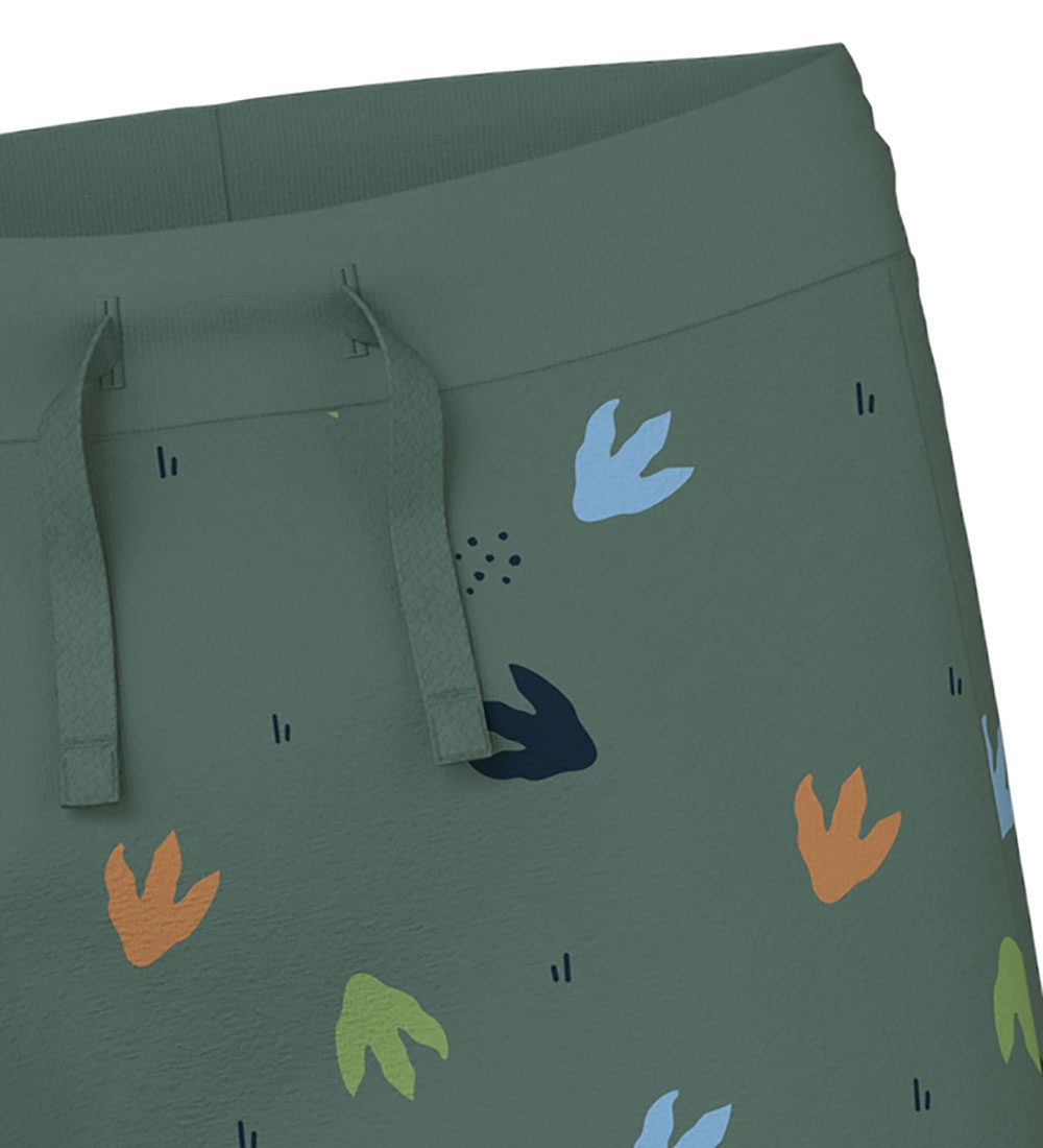 Name It Trousers - NbmVroels - Dark Forest/Dino Footprints