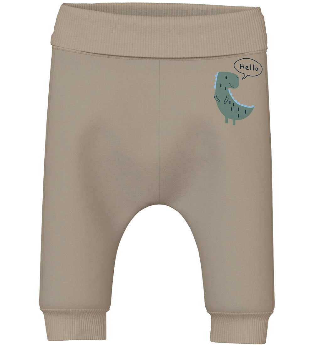 Name It Trousers - NbmVonne - Weathered Teak/Hello/Dinos