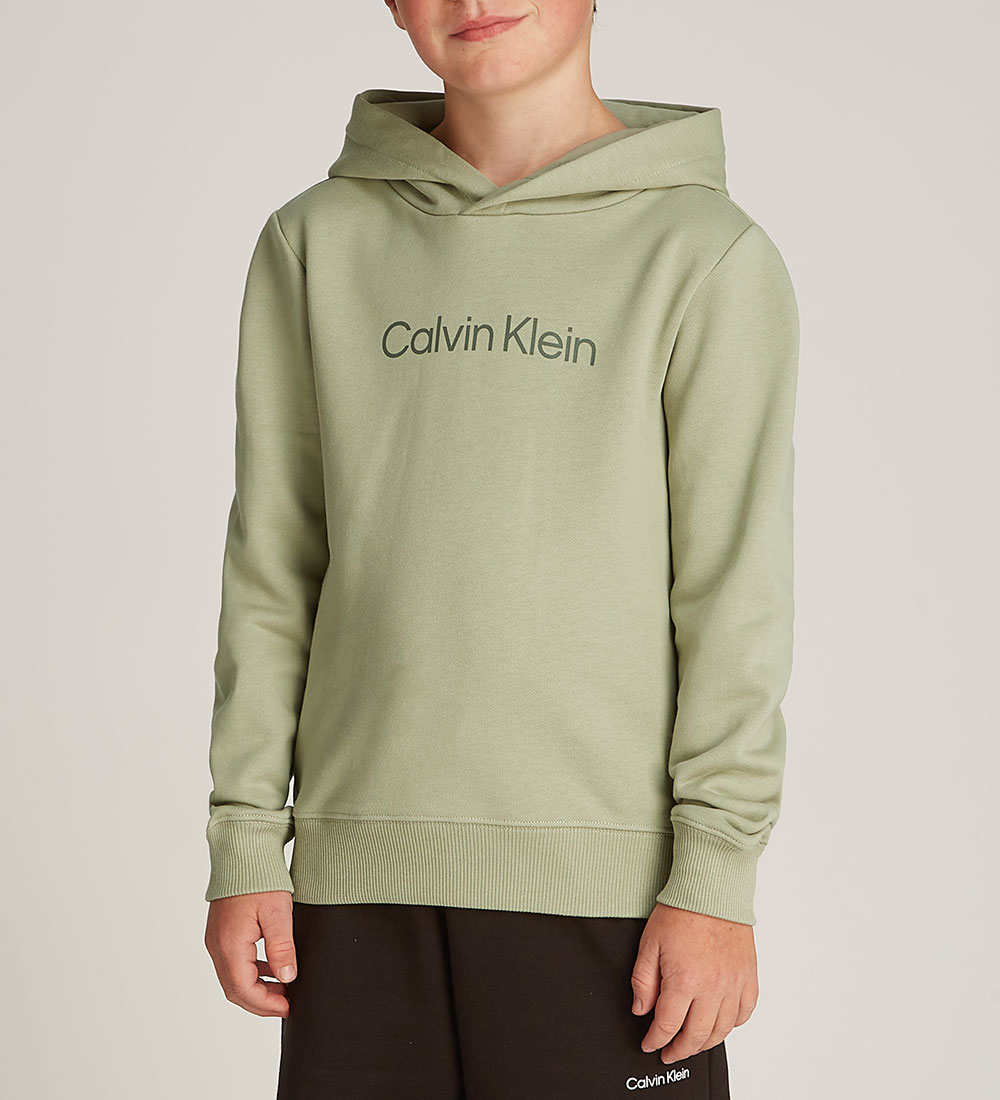 Calvin Klein Hoodie - Logo Reg. Terry - Misty Vale