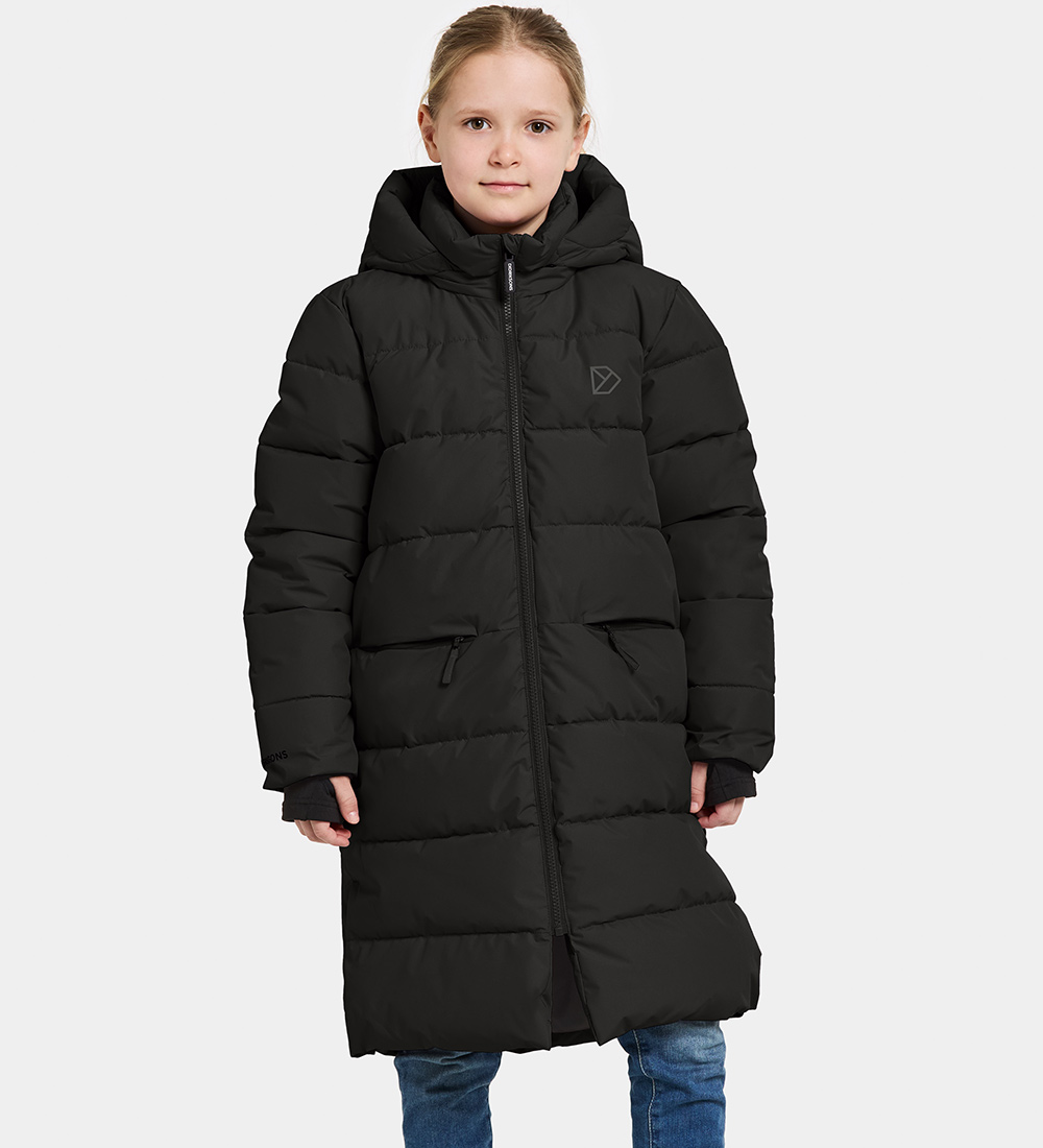 Didriksons Vadderad kappa - Olivin - Svart