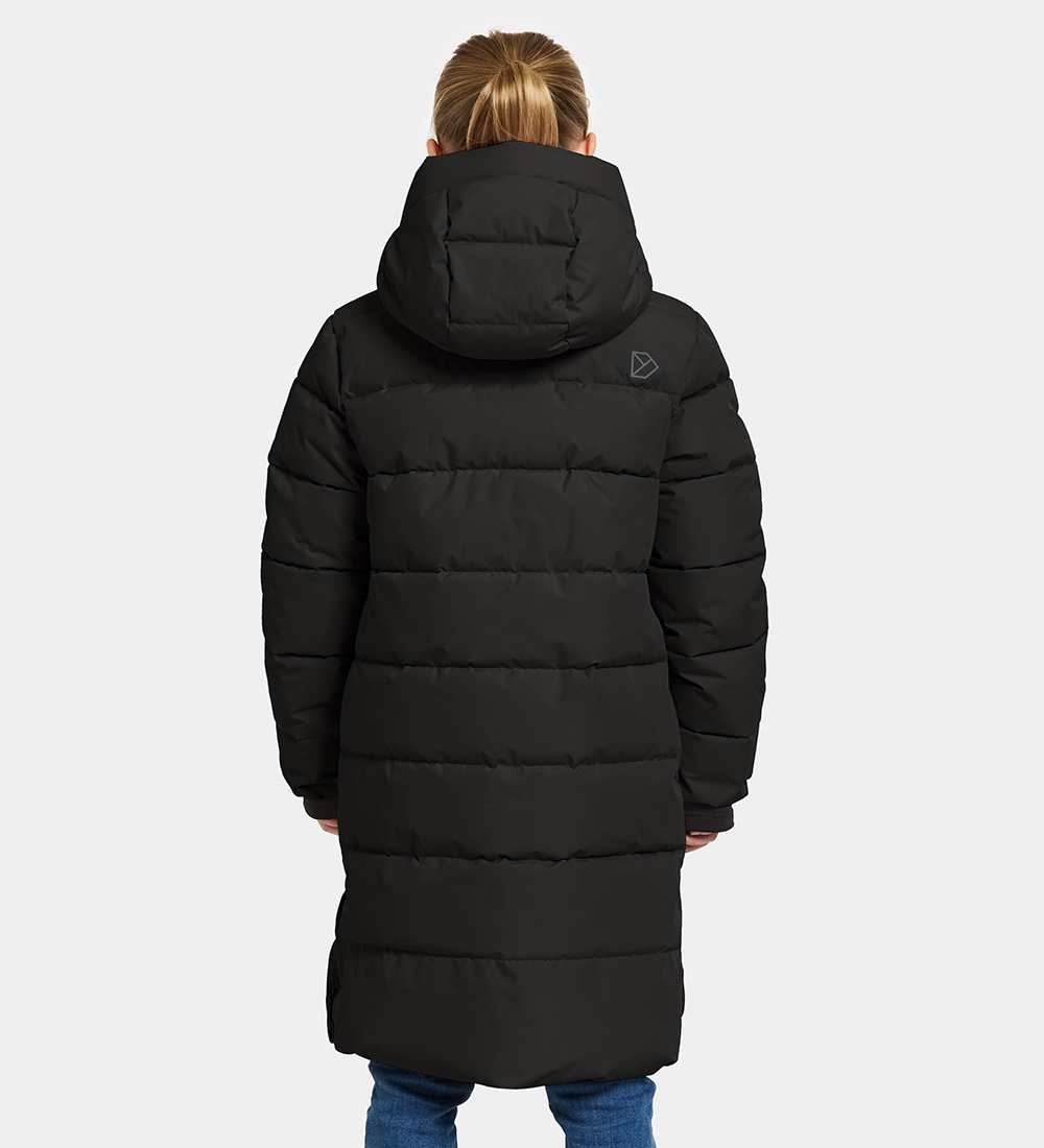 Didriksons Vadderad kappa - Olivin - Svart