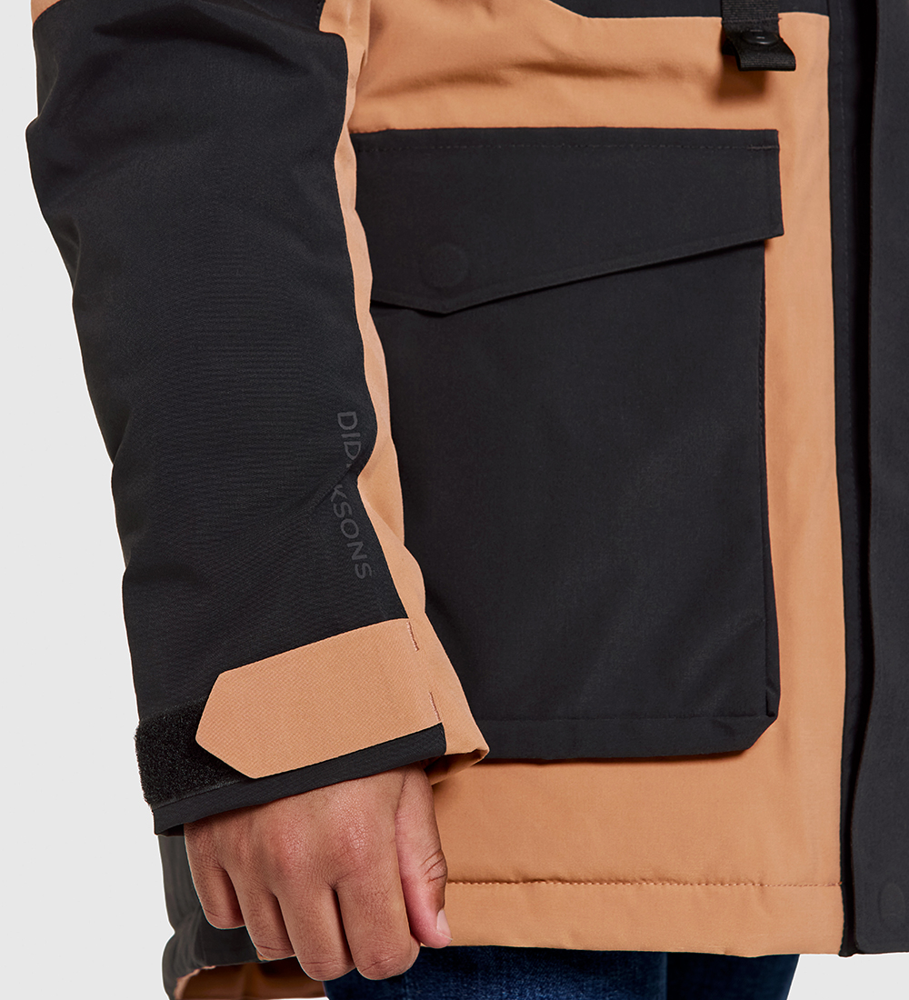 Didriksons Winter Coat - Magnetite - Almond Brown